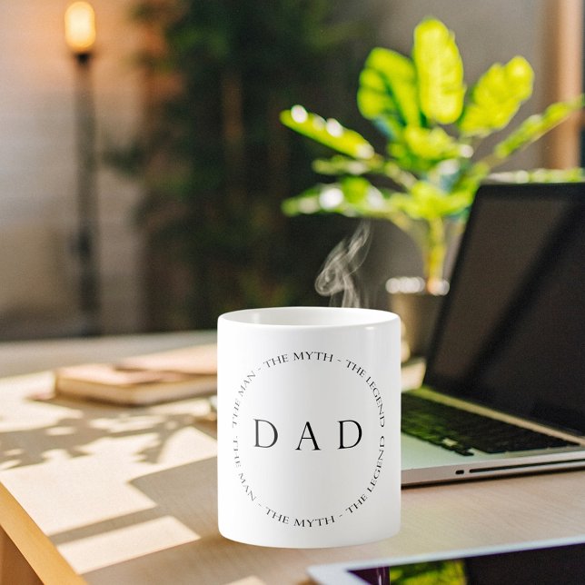 Taza De Café Leyenda del mito del hombre DAD (Subido por el creador)