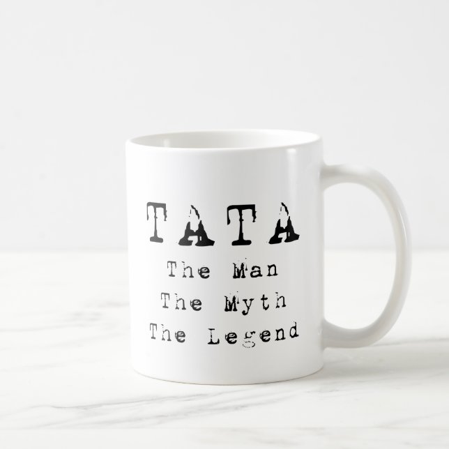 Taza De Café Leyenda del mito del hombre de Tata (Derecha)