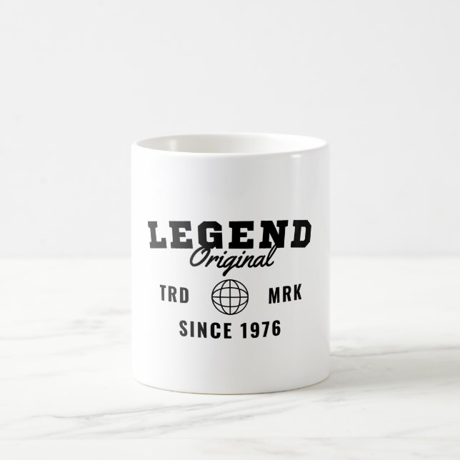 Taza De Café Leyenda desde 1976 (Centro)