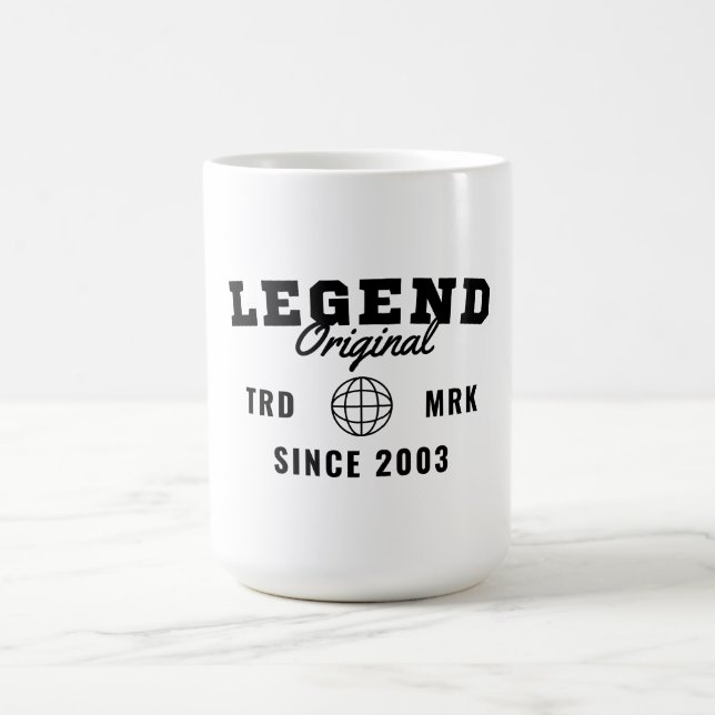 Taza De Café Leyenda Desde 2003 (Centro)