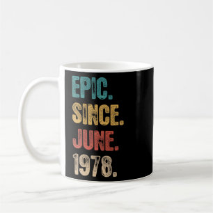 Taza De Café Leyenda desde junio de 1978 44 años