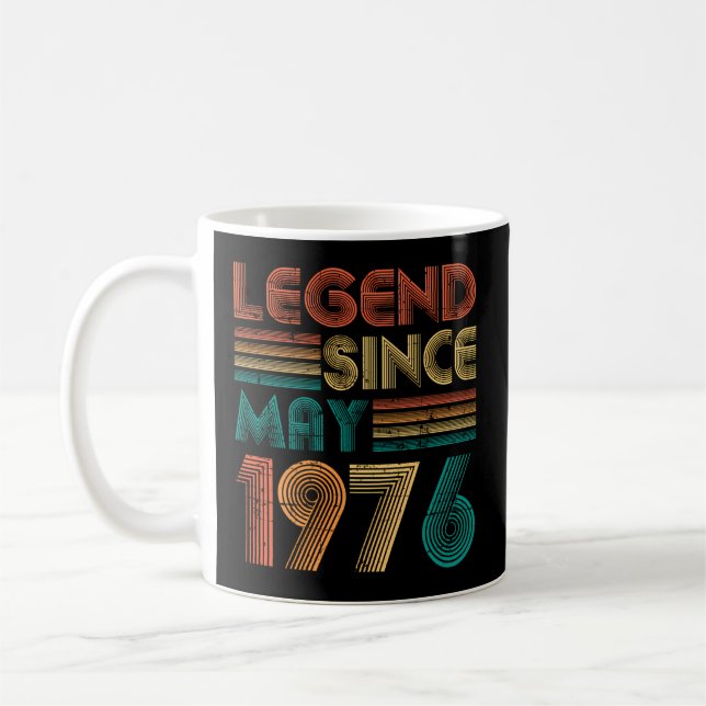 Taza De Café Leyenda Desde Mayo De 1976 47 (Izquierda)