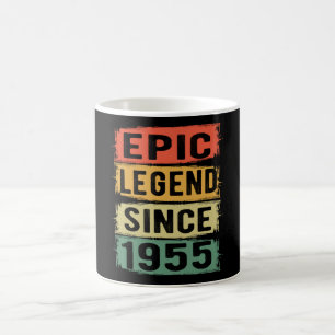Taza De Café Leyenda Épica Desde 1955 Regalo de Cumpleaños Vint