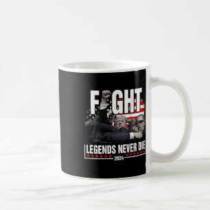 Taza De Café Leyendas de lucha nunca mueren por tiroteo de Trum