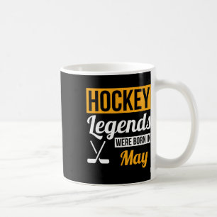 Taza De Café Leyendas del hockey nacieron en regalo de cumpleañ