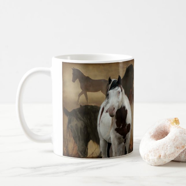 Taza De Café Leyendas Mustang Mug (Con donut)