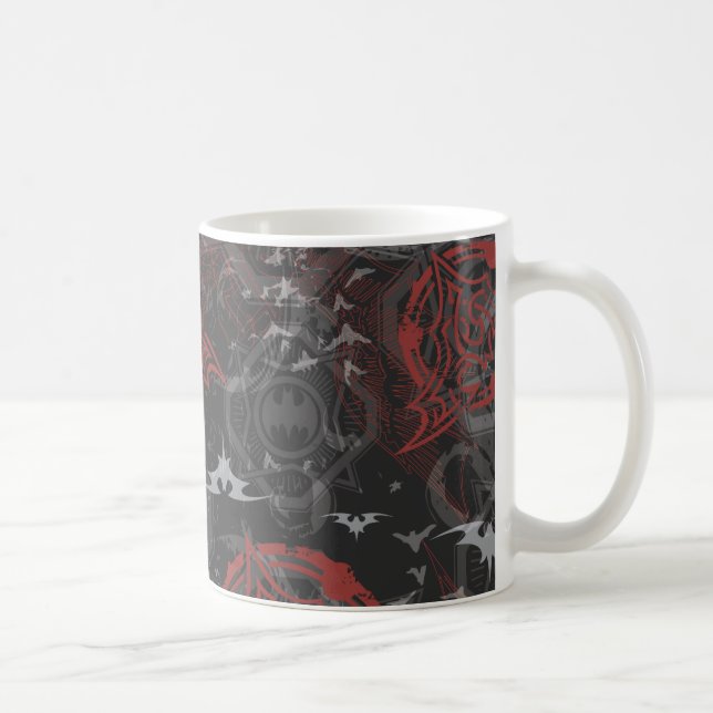 Taza De Café Leyendas Urbanas Batman - Patrón de estampado negr (Derecha)