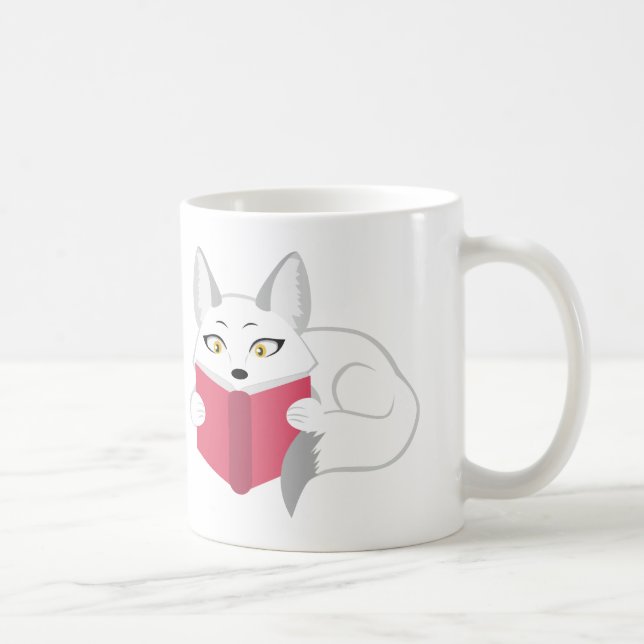 Taza De Café Leyendo Fox (Derecha)