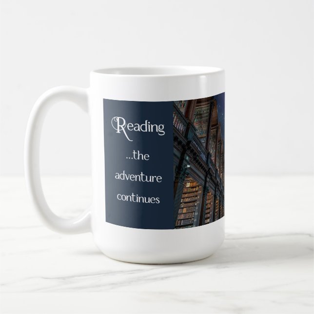 Taza De Café Leyendo, la aventura continúa (Izquierda)