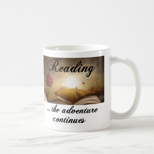 Taza De Café Leyendo, la aventura continúa (Derecha)