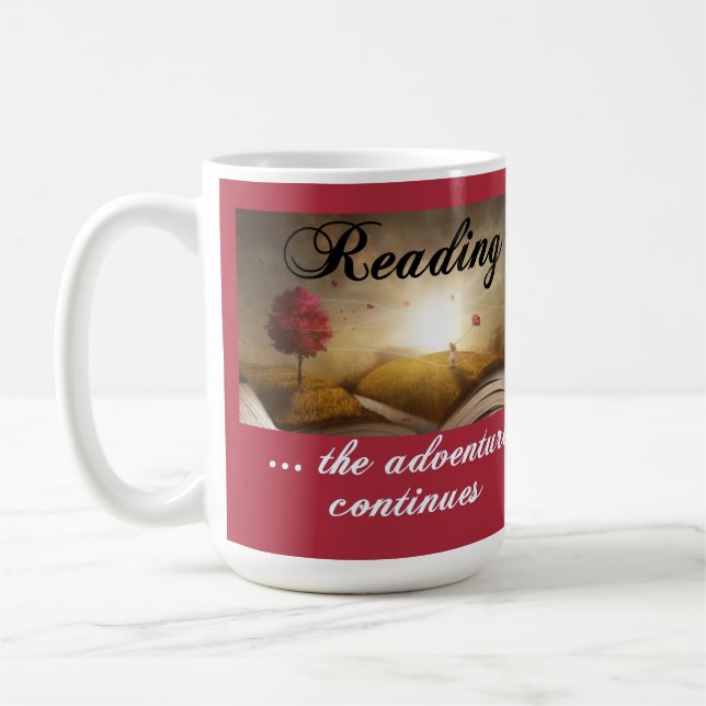 Taza De Café Leyendo, la aventura continúa (Izquierda)