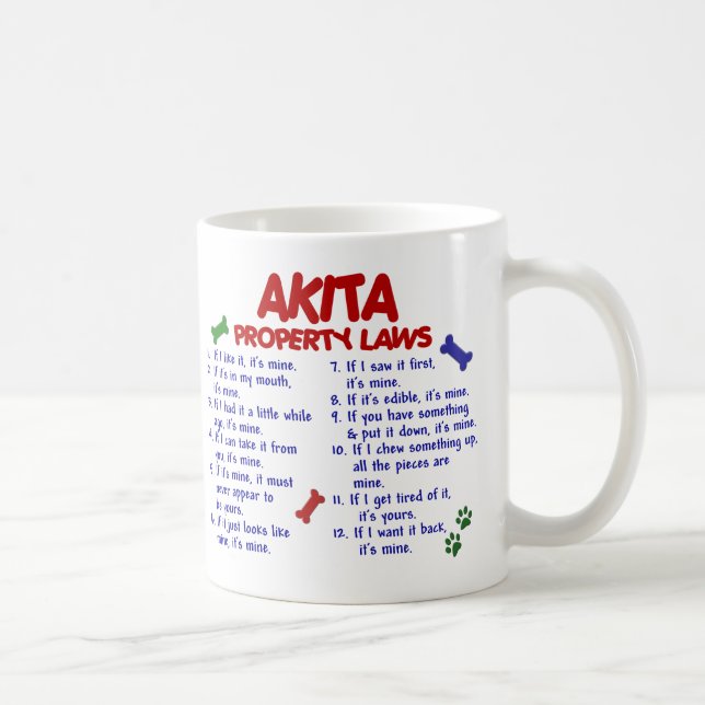 Taza De Café Leyes 2 de la propiedad de AKITA (Derecha)