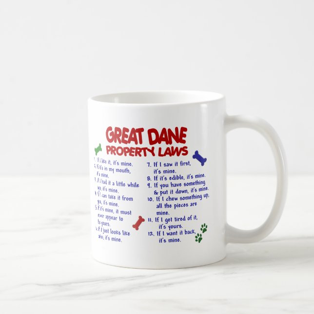 Taza De Café Leyes 2 de la propiedad de GREAT DANE (Derecha)