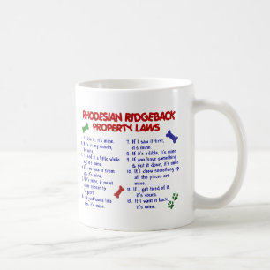 Taza De Café Leyes 2 de la propiedad de RHODESIAN RIDGEBACK