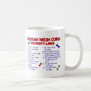 Taza De Café Leyes 2 de la propiedad del CORGI GALÉS de la