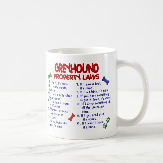 Taza De Café Leyes 2 de la propiedad del GALGO (Derecha)