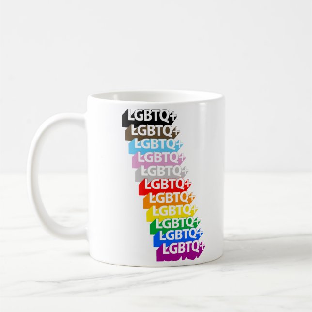 TAZA DE CAFÉ LGBTQ 3D (Izquierda)