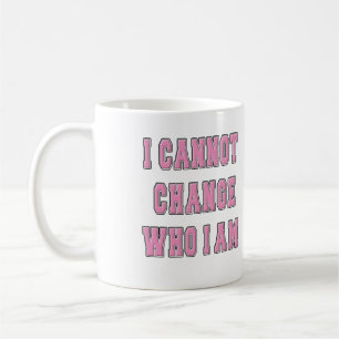 TAZA DE CAFÉ LGBTQ NO PUEDO CAMBIAR QUIÉN SOY