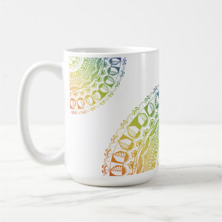 Taza De Café LGBTQ+ Pride Mandala Mug-Colorful Symbolic Design