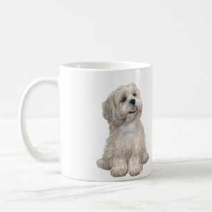 Taza De Café Lhasa Apso (C) - Oro ligero