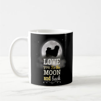 Taza De Café Lhasa Apso Dog Love To Moon