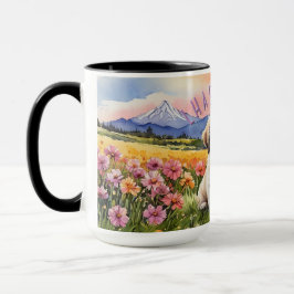 Taza De Café Lhasa Apso Puppy Sunrise Combo Mug