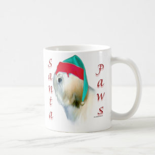 Taza De Café Lhasa Apso Santa Paws