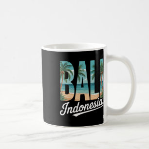 Taza De Café Li Indonesia Playa Tropical Palma Y Océano A