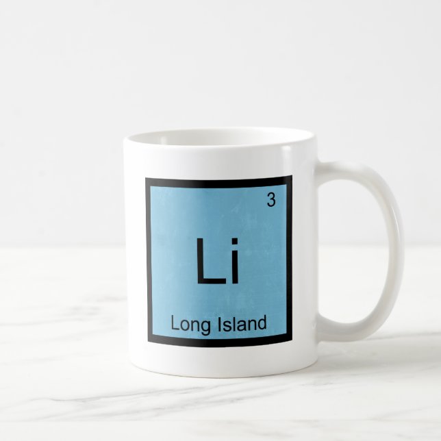 Taza De Café Li - Símbolo de elemento de química divertida de L (Derecha)