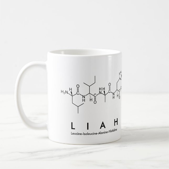 Taza De Café Liah peptide nombre mug (Izquierda)