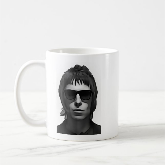 Taza De Café Liam Gallagher Mug with left and right image (Izquierda)