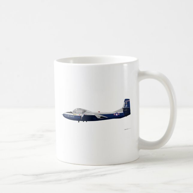 Taza De Café Libélula 68902 de Cessna T-37 (Derecha)