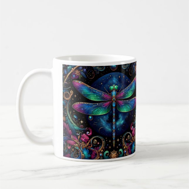 Taza De Café Libélula Celestial (Izquierda)