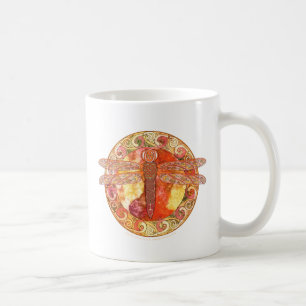 Taza De Café Libélula céltica caliente