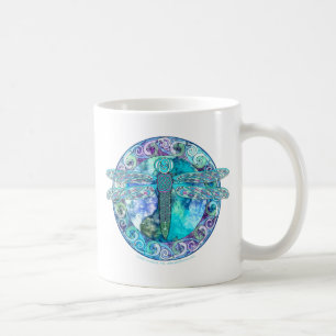 Taza De Café Libélula céltica fresca
