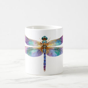 Taza De Café Libélula Colorida – Arte de la Naturaleza Iridesce