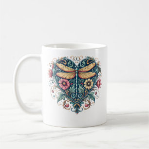 Taza De Café Libélula Corazón Religioso Jesús Amor Esperanza Fe