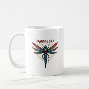 Taza De Café Libélula Steampunk mecanizada genial - Dragones vu