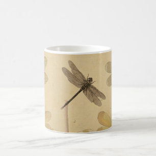 Taza De Café Libélula Vintage Antiguo Clásico Naturaleza