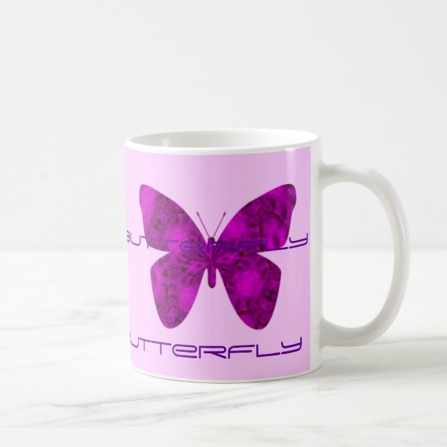 Taza De Café Libere como mariposa (Derecha)