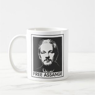 Taza De Café Liberen a Julian Assange wikileaks