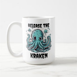 Taza De Café ¡Liberen a KRAKEN! Octopus cutáneo