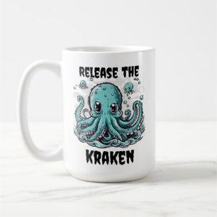 Taza De Café ¡Liberen a KRAKEN! Octopus cutáneo