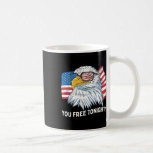 Taza De Café Liberen Esta Noche Ld Eagle 4 De Julio Día De La I