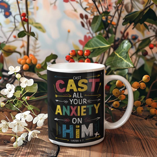 Taza De Café Liberen sus preocupaciones, acepten la paz (Subido por el creador)
