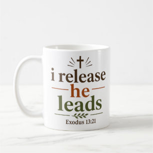 Taza De Café Libero Él Guía Inspirando Clásico Cristiano