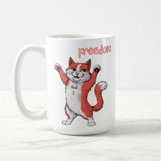 Taza De Café Libertad de gatos