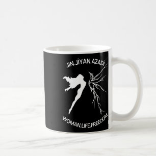 Taza De Café Libertad de vida Vintage feminista iraní Jin Jiyan