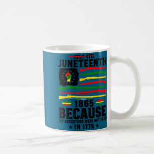 Taza De Café Libertad Juneteenth 1865 derechos africano negro o