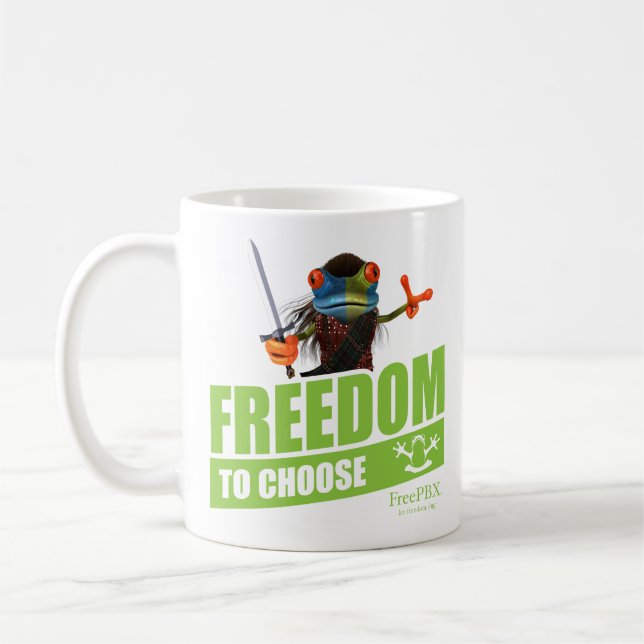 Taza De Café Libertad para elegir Mug de FreePBX (Izquierda)